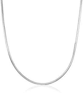 925 Sterling Silver Snake Chain Necklace Pendant Adjustable Snake Lovely Chain Necklace Hypoallergenic Gift For Women