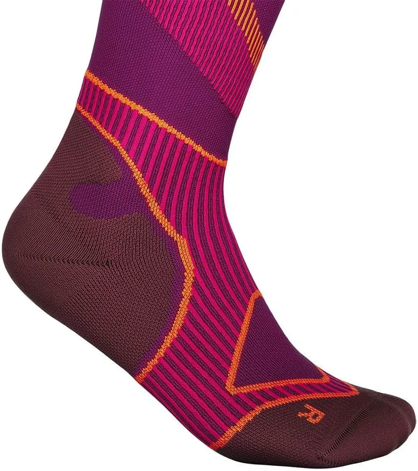 Bauerfeind Run Performance Compression Socks - Targeted Compression Zones - Increased Ankle Stability - Heel and Sole Relief