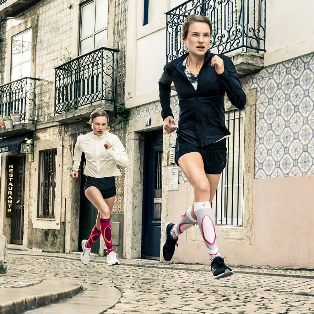 Bauerfeind Run Performance Compression Socks - Targeted Compression Zones - Increased Ankle Stability - Heel and Sole Relief