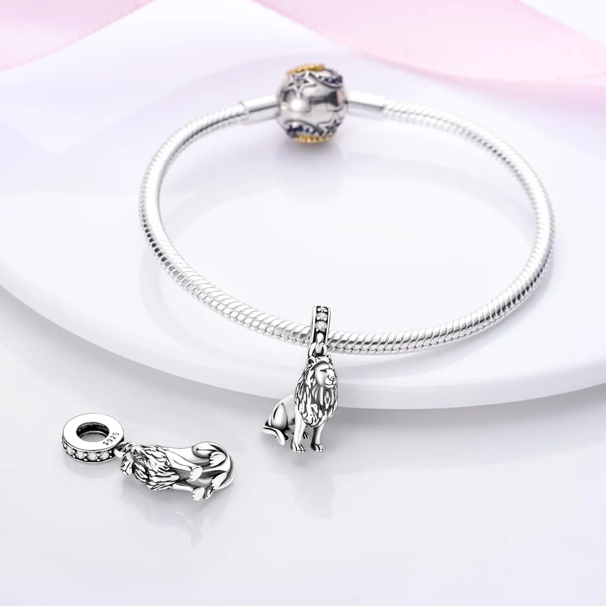 Charms Compatible with Pandora Bracelets, Sterling Silver Dangle Charms for Bracelets Necklaces Heart Butterfly Animal Travel Sunflower Moon Tree Kawaii Kitty Cute Cat Pendants Bead DIY Charm