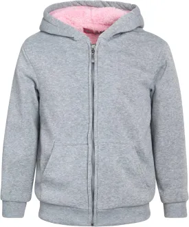 Coney Island Girls Hoodie - Cozy Soft Fleece Sherpa Lined Zip Up Hoodie Sweatshirt for Girls (Sizes Run Small: 4-16)
