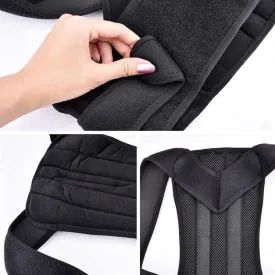 Corrector Back Braces for Correction Adjustable Brace Shoulder Support Belt Orthopedic Men Women (Black XX)