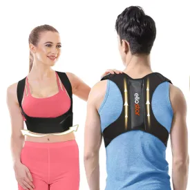 ellostar Back Brace Posture Corrector for Women and Men, Lumbar Shoulder and Back Straightener Posture Improvement Pain Relief (Medium) Lower Chest 27 -33 Inch