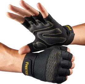 FREETOO Workout Gloves for Men, Weight Lifting Gloves with Full Palm Protection, Ultra Ventilated, Cushion Pads and Silicone Grip