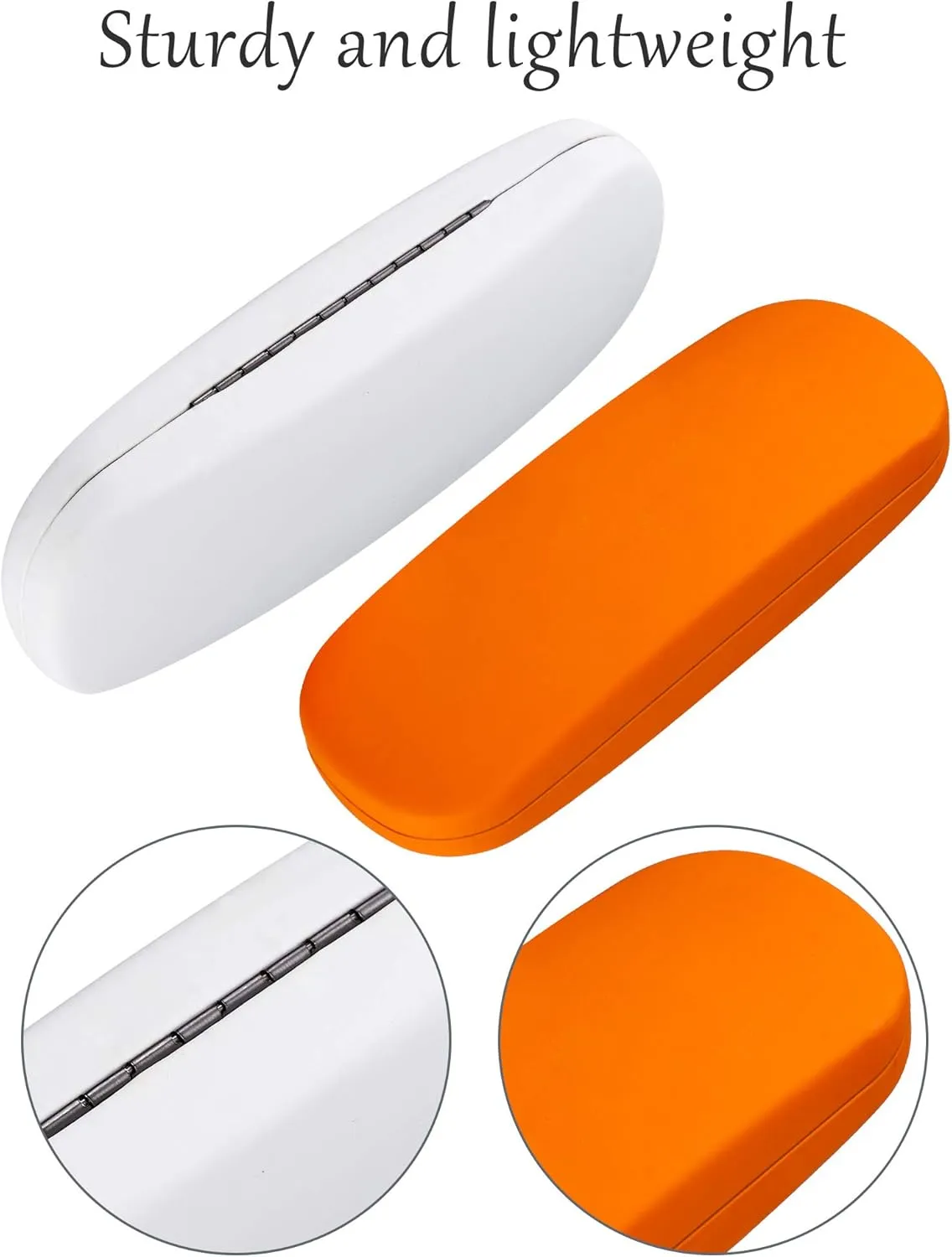 Frienda 3 Pieces Hard Shell Glasses Eyeglasses Sunglasses Case with Eyeglass Cloth