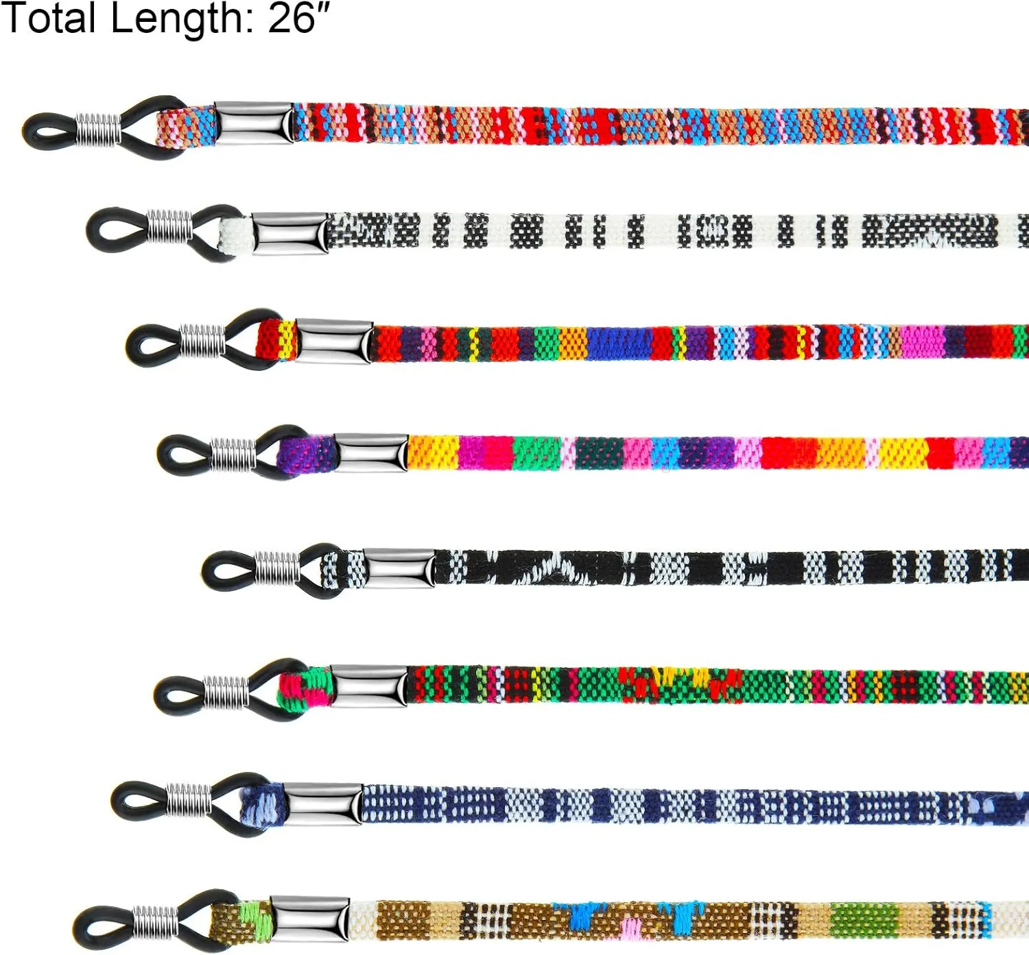 Frienda 8 Pieces Eyeglass Holder Strap Eyeglass Chain Cord Lanyard for Women