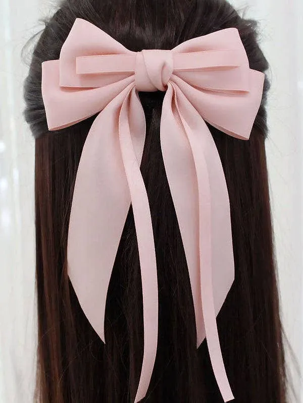 Hair bow: Black / One size