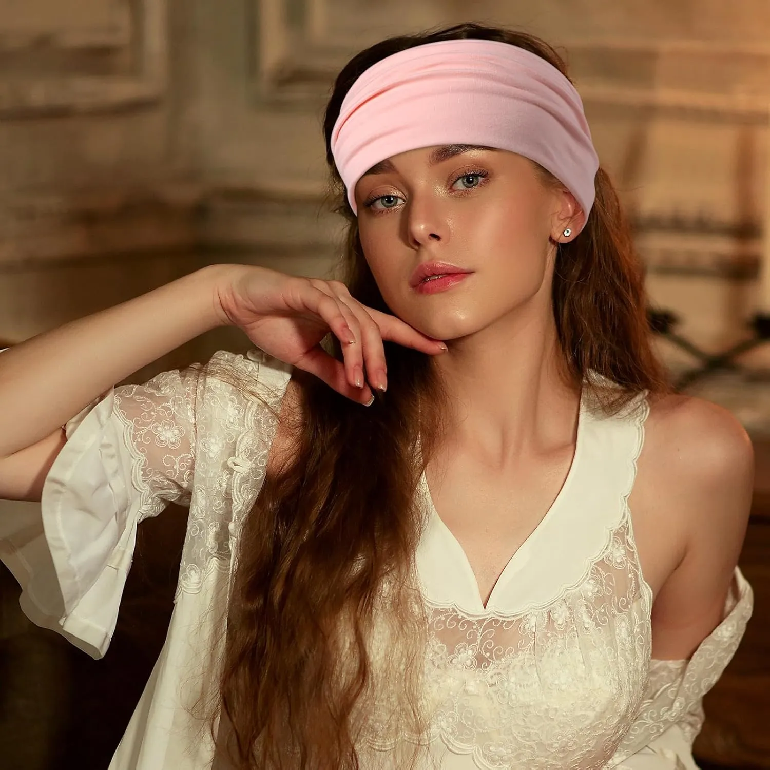 Headbands for Women Wide Hair Bands Workout Headbands for Women Cloth Womens Headband Set Head Bands for Women's Hair - 7 Pack