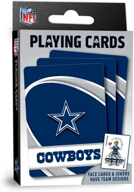 MasterPieces - NFL Playing Cards, Officially Licensed Dallas Cowboys Football Deck, Family Games for Adults and Kids, Standard Index