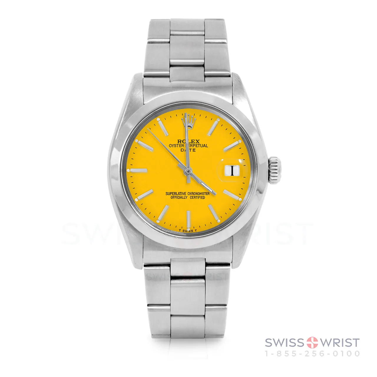 Rolex Date 34mm | 1500-SS-YLW-STK-SMT-OYS