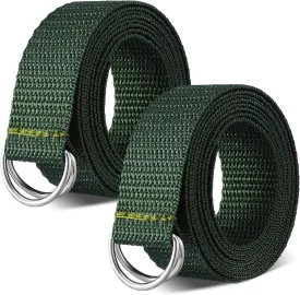 Seematn Web Football Belt 52 Inches Football Pants Belt D Ring Belts for Men Women Youth Boys Kids Girls