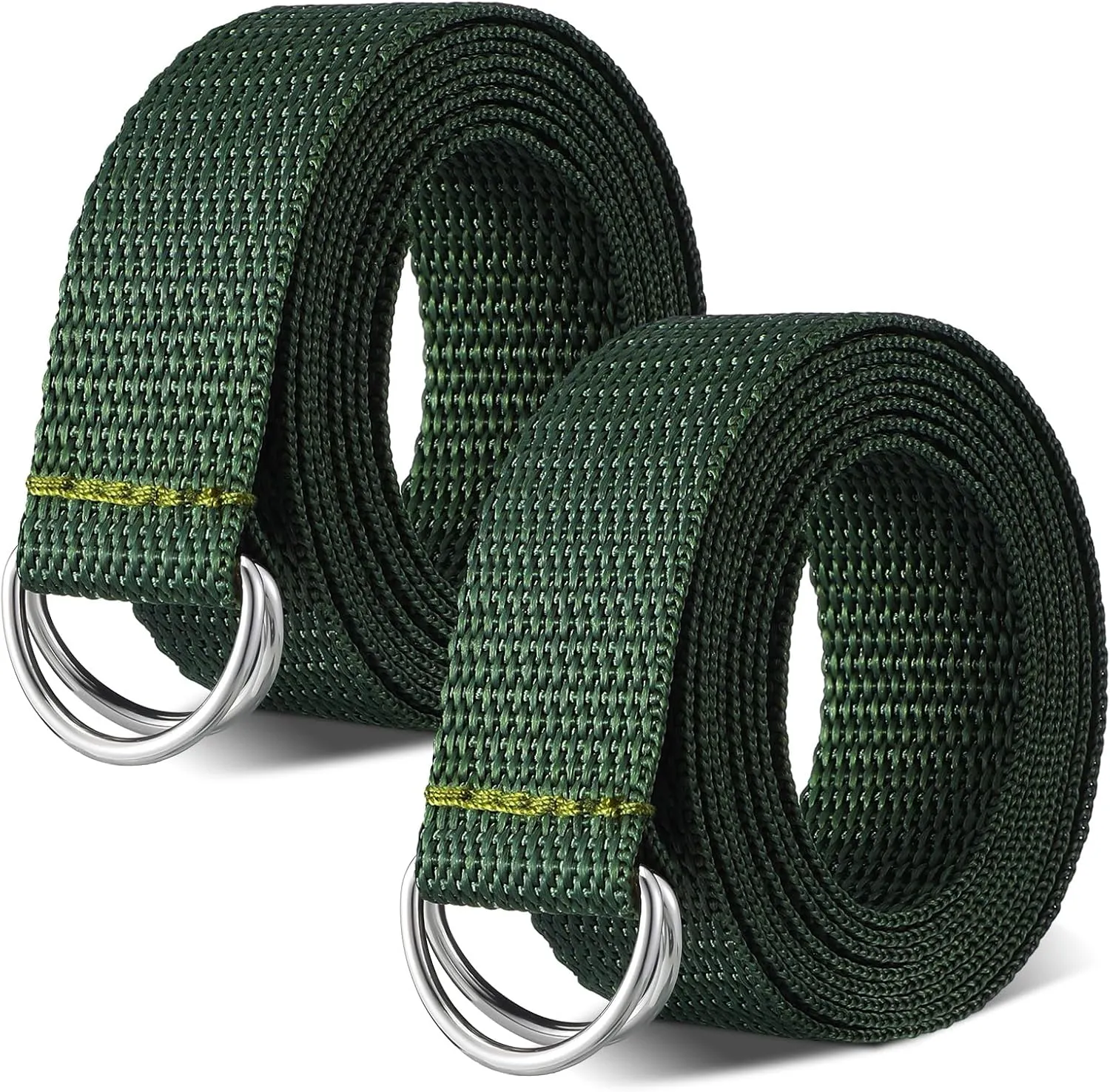 Seematn Web Football Belt 52 Inches Football Pants Belt D Ring Belts for Men Women Youth Boys Kids Girls