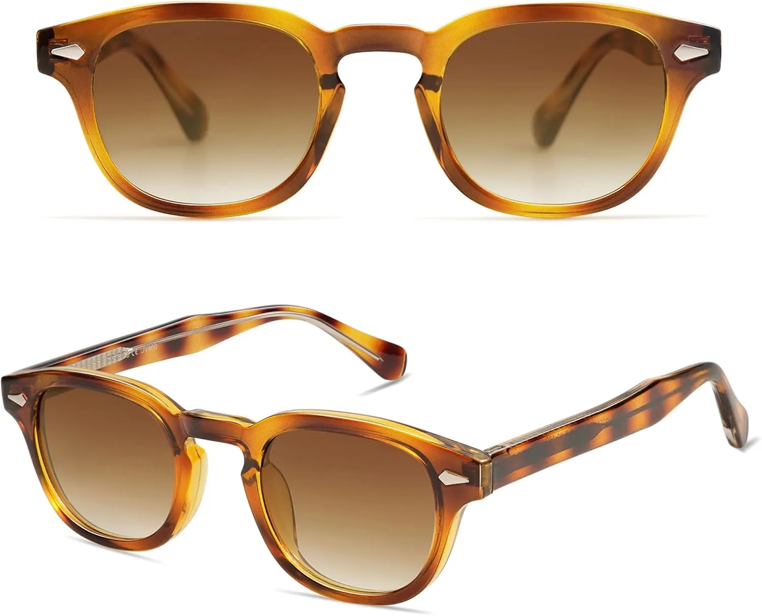 SOJOS Retro Small Round Sunglasses for Men Women Trendy Circle Style UV400 Lenses Unisex Sun Glasses SJ2251
