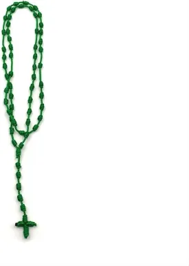 tenghong2021 Multicolor Woven Cross Necklace Multiple Colors Black Knotted Cord Rope Beads String Cord Necklace for Women Men Party Gifts Jewelry