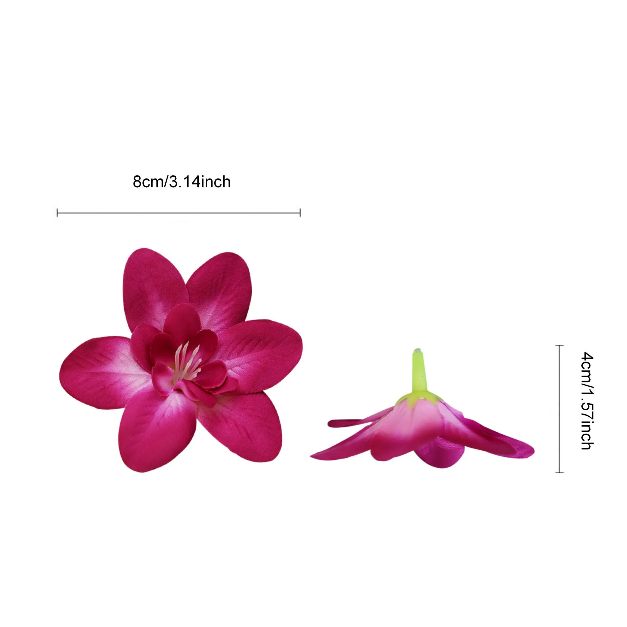 Thailand Silk Orchid Flower Heads 20pcs