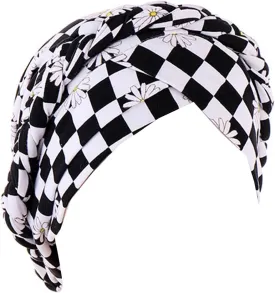 Womens Print Chemo Cancer Cap Braid Hair Cover African Pre-Tied Twisted Head Turbans Hats Head Wraps